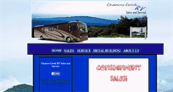 Desktop Screenshot of chancescreekrv.com